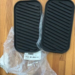 Subaru Genuine Black Rubber Rear Floor Mats Set of 2) new
